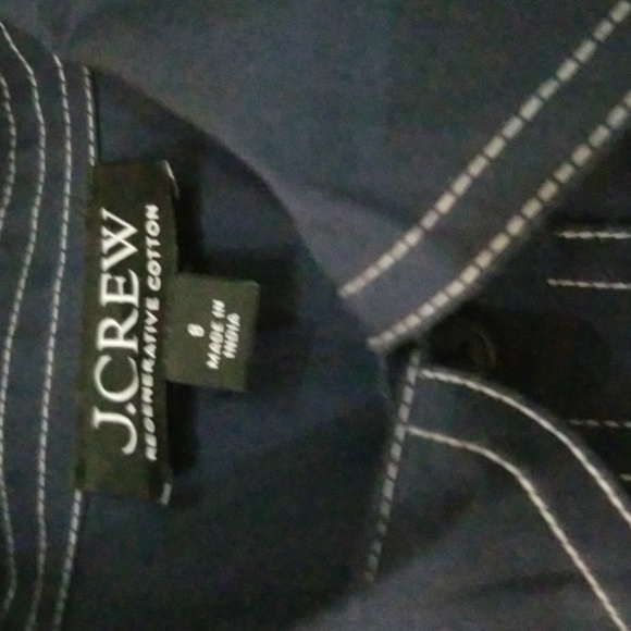 J Crew regenerative cotton shirt dress. Worn once. 49 inches shoulder to bottom - Picture 3 of 5